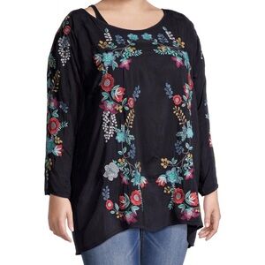Johnny Was ‘KIKIMU’ Floral Embroidered Blouse